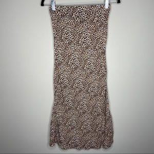 Dance and Marvel Cheetah Flared Maxi Skirt Small